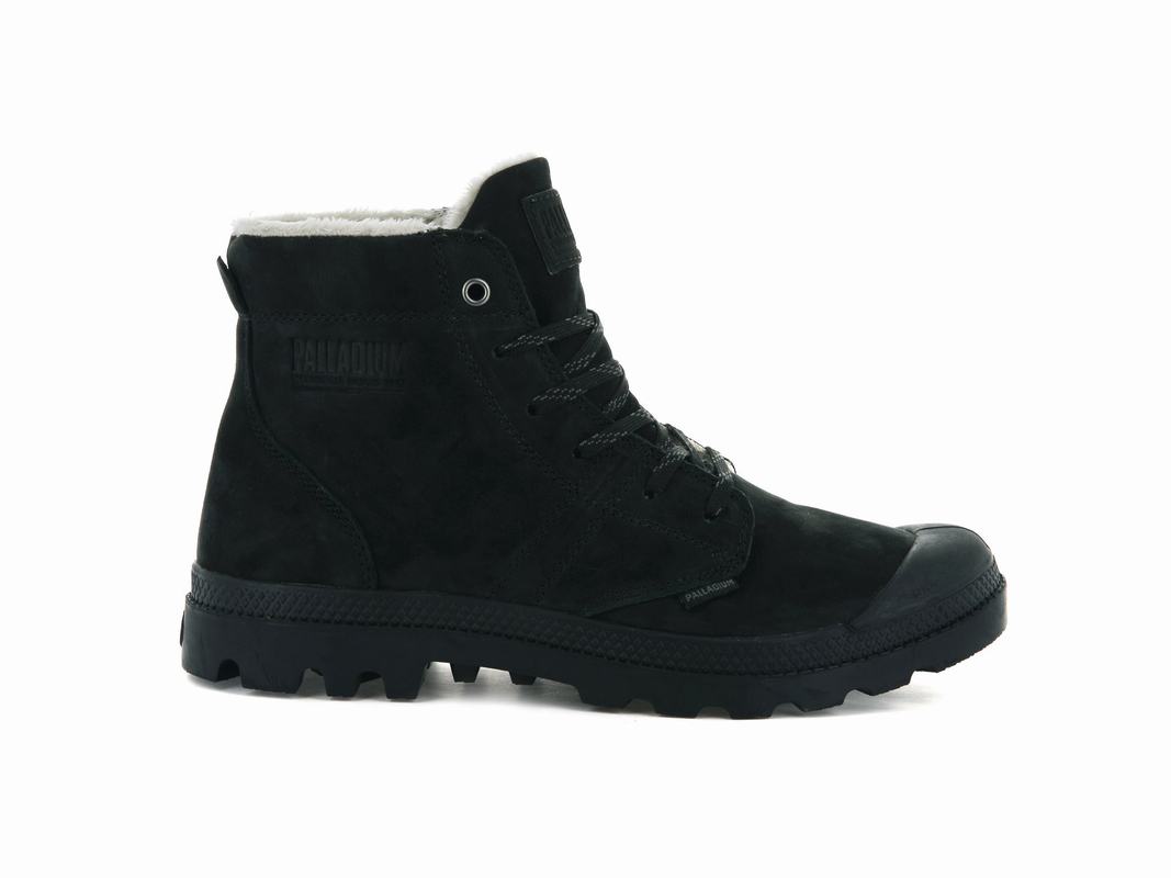 Palladium Pallabrousse Leder S Herren Stiefel Schwarz ||179364-NMH||